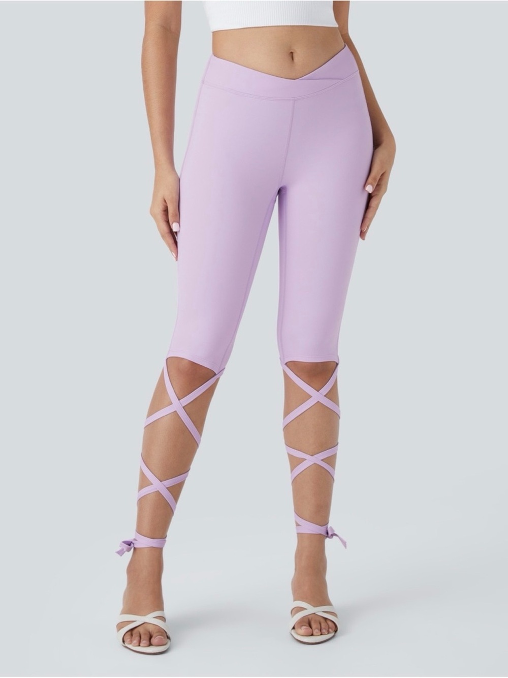 HALARA Ballet Dance Lace-up Capris - size XLarge